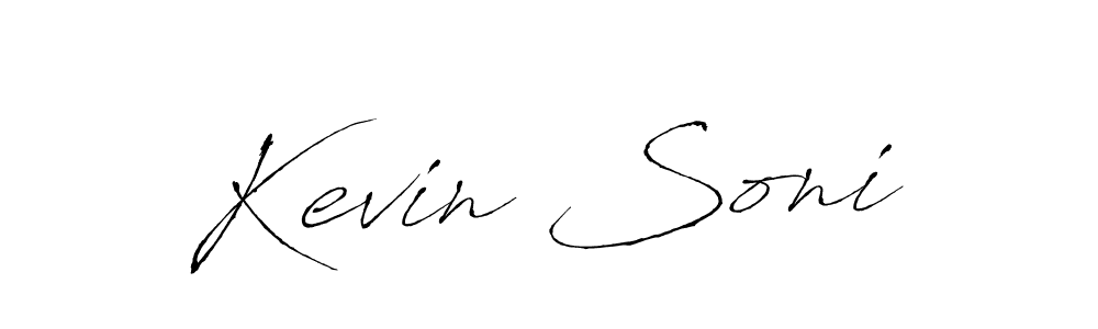 Design your own signature with our free online signature maker. With this signature software, you can create a handwritten (Antro_Vectra) signature for name Kevin Soni. Kevin Soni signature style 6 images and pictures png