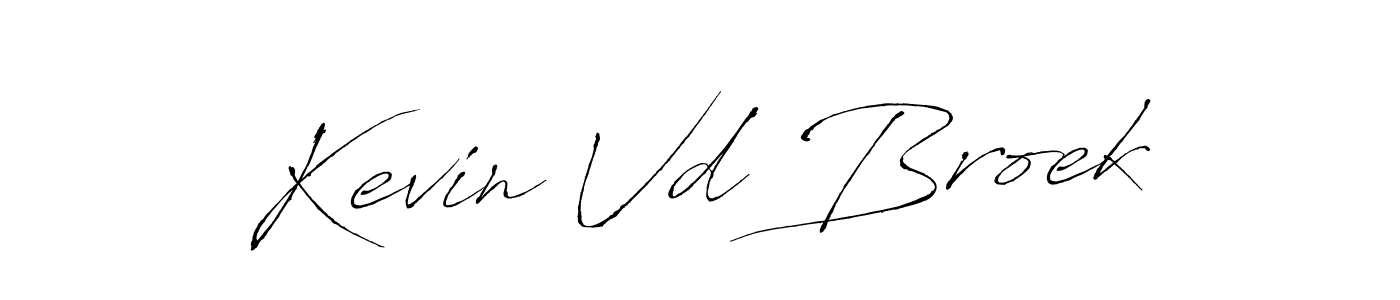 Create a beautiful signature design for name Kevin Vd Broek. With this signature (Antro_Vectra) fonts, you can make a handwritten signature for free. Kevin Vd Broek signature style 6 images and pictures png