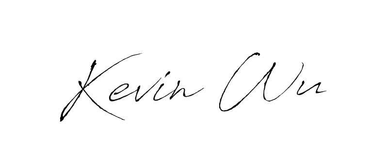 Also You can easily find your signature by using the search form. We will create Kevin Wu name handwritten signature images for you free of cost using Antro_Vectra sign style. Kevin Wu signature style 6 images and pictures png