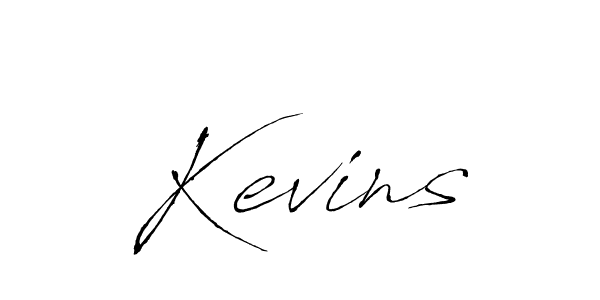 Kevins stylish signature style. Best Handwritten Sign (Antro_Vectra) for my name. Handwritten Signature Collection Ideas for my name Kevins. Kevins signature style 6 images and pictures png