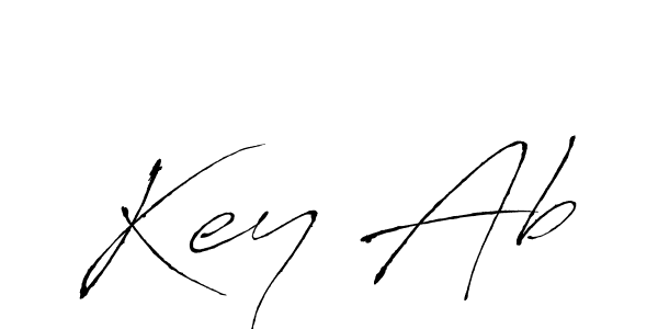 Also we have Key Ab name is the best signature style. Create professional handwritten signature collection using Antro_Vectra autograph style. Key Ab signature style 6 images and pictures png