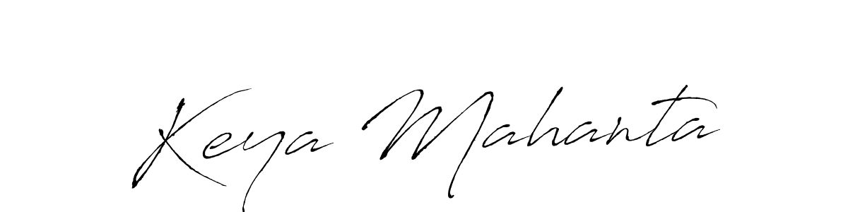 Design your own signature with our free online signature maker. With this signature software, you can create a handwritten (Antro_Vectra) signature for name Keya Mahanta. Keya Mahanta signature style 6 images and pictures png