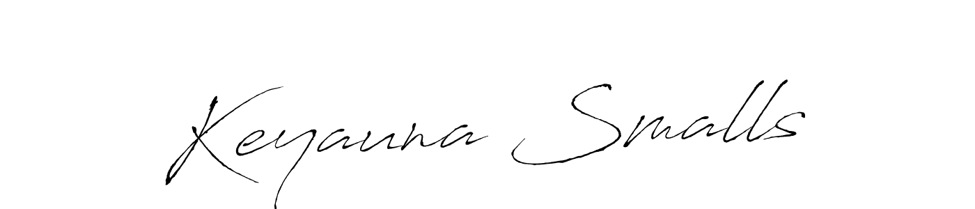 Keyauna Smalls stylish signature style. Best Handwritten Sign (Antro_Vectra) for my name. Handwritten Signature Collection Ideas for my name Keyauna Smalls. Keyauna Smalls signature style 6 images and pictures png