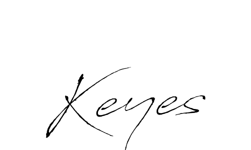 Design your own signature with our free online signature maker. With this signature software, you can create a handwritten (Antro_Vectra) signature for name Keyes. Keyes signature style 6 images and pictures png