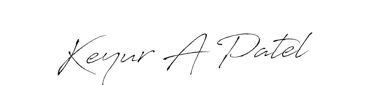 Create a beautiful signature design for name Keyur A Patel. With this signature (Antro_Vectra) fonts, you can make a handwritten signature for free. Keyur A Patel signature style 6 images and pictures png