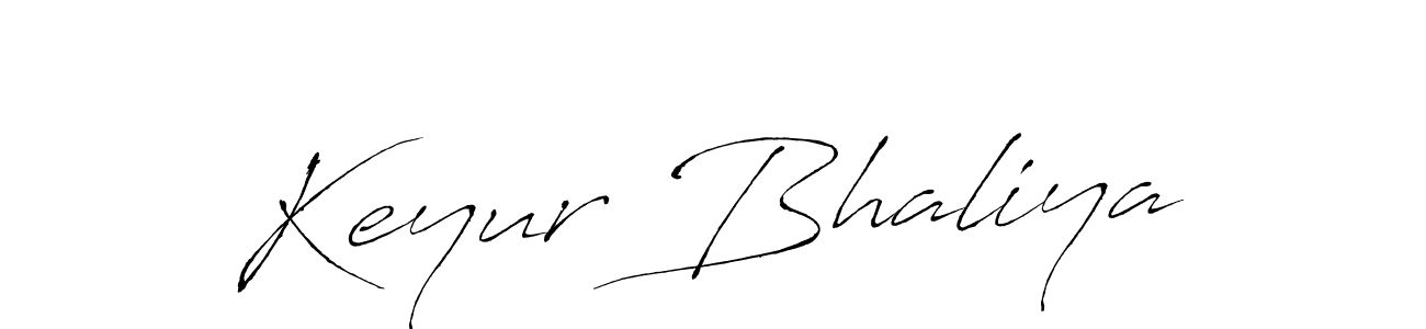 Design your own signature with our free online signature maker. With this signature software, you can create a handwritten (Antro_Vectra) signature for name Keyur Bhaliya. Keyur Bhaliya signature style 6 images and pictures png