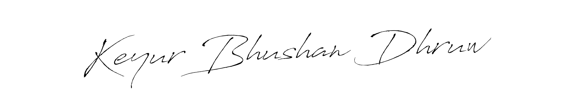 It looks lik you need a new signature style for name Keyur Bhushan Dhruw. Design unique handwritten (Antro_Vectra) signature with our free signature maker in just a few clicks. Keyur Bhushan Dhruw signature style 6 images and pictures png