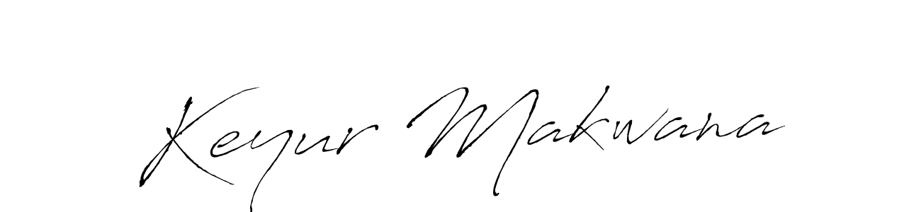 Make a beautiful signature design for name Keyur Makwana. With this signature (Antro_Vectra) style, you can create a handwritten signature for free. Keyur Makwana signature style 6 images and pictures png