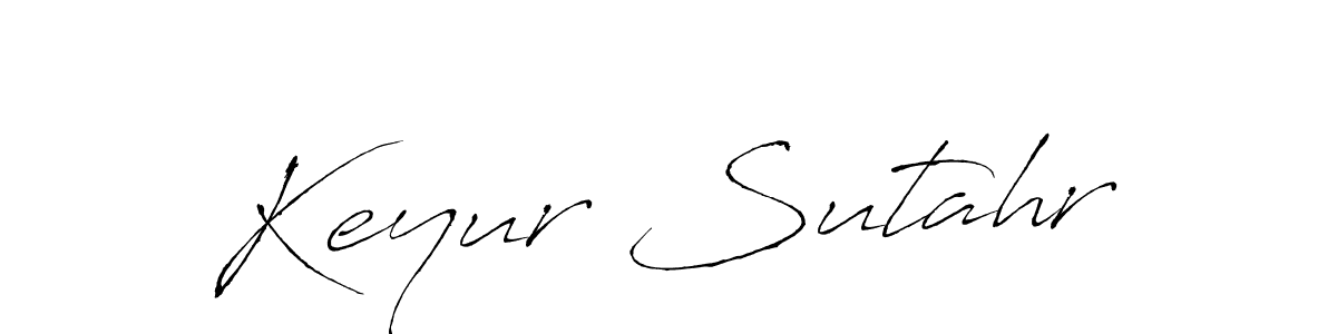 Keyur Sutahr stylish signature style. Best Handwritten Sign (Antro_Vectra) for my name. Handwritten Signature Collection Ideas for my name Keyur Sutahr. Keyur Sutahr signature style 6 images and pictures png