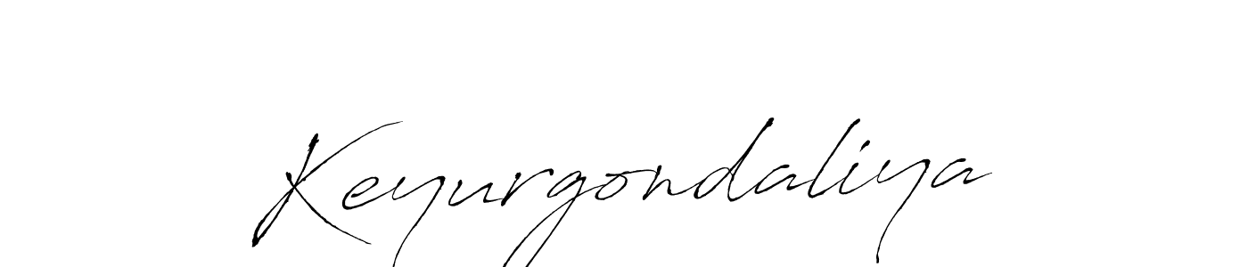 How to make Keyurgondaliya name signature. Use Antro_Vectra style for creating short signs online. This is the latest handwritten sign. Keyurgondaliya signature style 6 images and pictures png