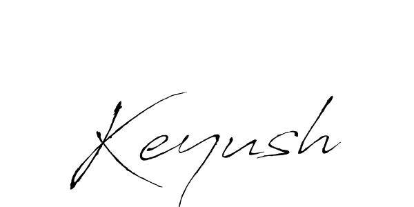 Make a beautiful signature design for name Keyush. With this signature (Antro_Vectra) style, you can create a handwritten signature for free. Keyush signature style 6 images and pictures png