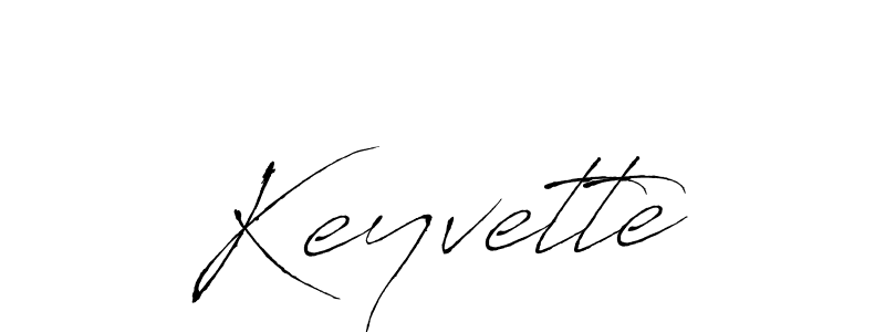 Keyvette stylish signature style. Best Handwritten Sign (Antro_Vectra) for my name. Handwritten Signature Collection Ideas for my name Keyvette. Keyvette signature style 6 images and pictures png