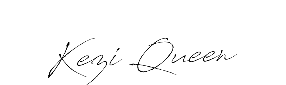 How to make Kezi Queen name signature. Use Antro_Vectra style for creating short signs online. This is the latest handwritten sign. Kezi Queen signature style 6 images and pictures png