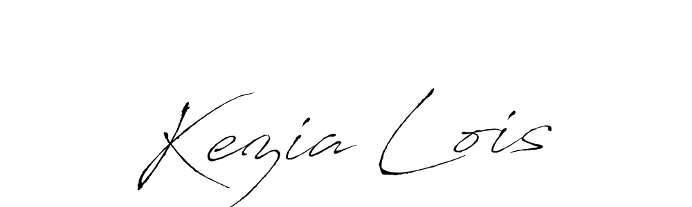 How to make Kezia Lois name signature. Use Antro_Vectra style for creating short signs online. This is the latest handwritten sign. Kezia Lois signature style 6 images and pictures png