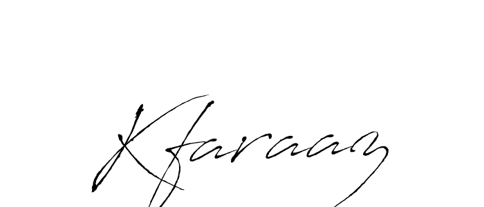 How to make Kfaraaz name signature. Use Antro_Vectra style for creating short signs online. This is the latest handwritten sign. Kfaraaz signature style 6 images and pictures png