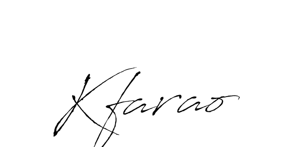 if you are searching for the best signature style for your name Kfarao. so please give up your signature search. here we have designed multiple signature styles  using Antro_Vectra. Kfarao signature style 6 images and pictures png