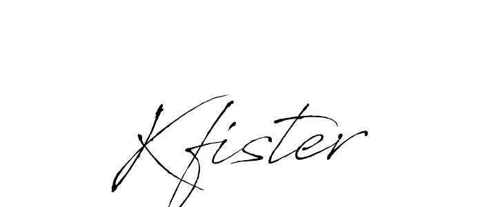 Kfister stylish signature style. Best Handwritten Sign (Antro_Vectra) for my name. Handwritten Signature Collection Ideas for my name Kfister. Kfister signature style 6 images and pictures png