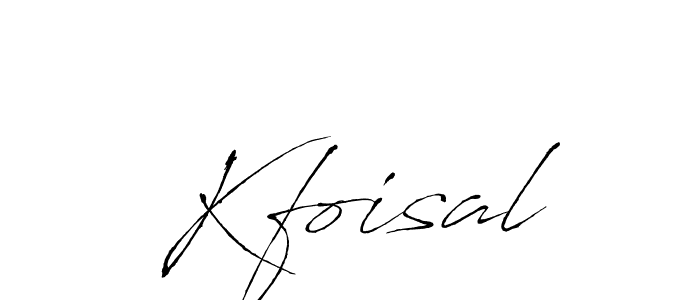 Create a beautiful signature design for name Kfoisal. With this signature (Antro_Vectra) fonts, you can make a handwritten signature for free. Kfoisal signature style 6 images and pictures png