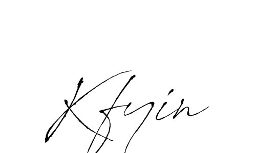 Best and Professional Signature Style for Kfyin. Antro_Vectra Best Signature Style Collection. Kfyin signature style 6 images and pictures png