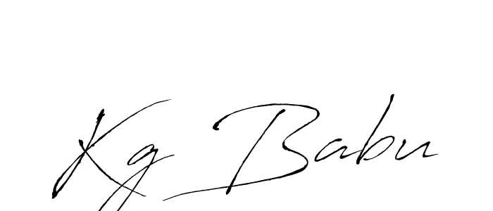 How to make Kg Babu signature? Antro_Vectra is a professional autograph style. Create handwritten signature for Kg Babu name. Kg Babu signature style 6 images and pictures png