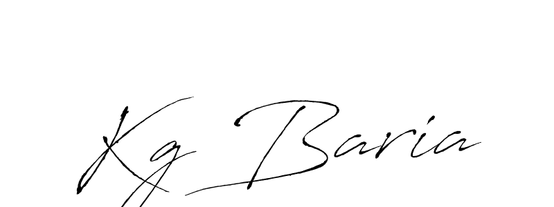 Kg Baria stylish signature style. Best Handwritten Sign (Antro_Vectra) for my name. Handwritten Signature Collection Ideas for my name Kg Baria. Kg Baria signature style 6 images and pictures png