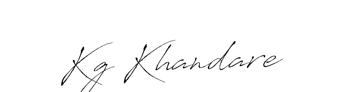 How to make Kg Khandare signature? Antro_Vectra is a professional autograph style. Create handwritten signature for Kg Khandare name. Kg Khandare signature style 6 images and pictures png
