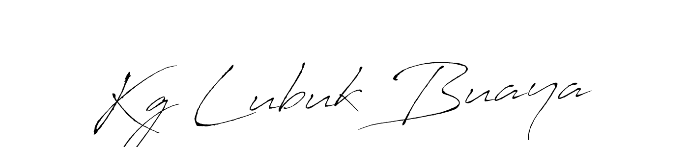 Use a signature maker to create a handwritten signature online. With this signature software, you can design (Antro_Vectra) your own signature for name Kg Lubuk Buaya. Kg Lubuk Buaya signature style 6 images and pictures png