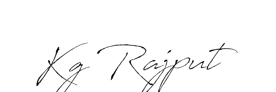 Also we have Kg Rajput name is the best signature style. Create professional handwritten signature collection using Antro_Vectra autograph style. Kg Rajput signature style 6 images and pictures png