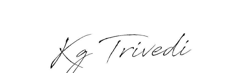 Design your own signature with our free online signature maker. With this signature software, you can create a handwritten (Antro_Vectra) signature for name Kg Trivedi. Kg Trivedi signature style 6 images and pictures png