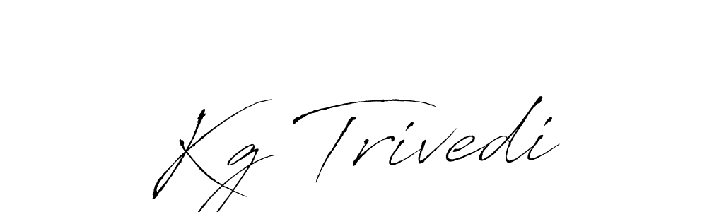 Create a beautiful signature design for name Kg Trivedi. With this signature (Antro_Vectra) fonts, you can make a handwritten signature for free. Kg Trivedi signature style 6 images and pictures png
