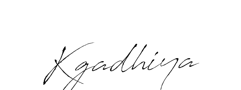 Use a signature maker to create a handwritten signature online. With this signature software, you can design (Antro_Vectra) your own signature for name Kgadhiya. Kgadhiya signature style 6 images and pictures png