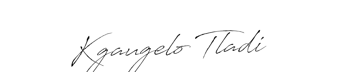 Design your own signature with our free online signature maker. With this signature software, you can create a handwritten (Antro_Vectra) signature for name Kgaugelo Tladi. Kgaugelo Tladi signature style 6 images and pictures png