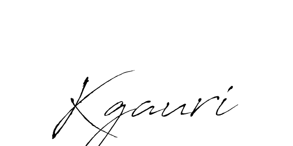 You should practise on your own different ways (Antro_Vectra) to write your name (Kgauri) in signature. don't let someone else do it for you. Kgauri signature style 6 images and pictures png