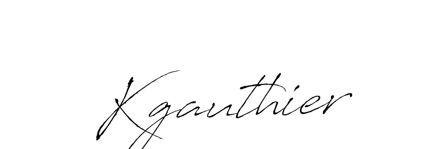 Create a beautiful signature design for name Kgauthier. With this signature (Antro_Vectra) fonts, you can make a handwritten signature for free. Kgauthier signature style 6 images and pictures png