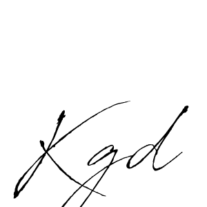 Kgd stylish signature style. Best Handwritten Sign (Antro_Vectra) for my name. Handwritten Signature Collection Ideas for my name Kgd. Kgd signature style 6 images and pictures png