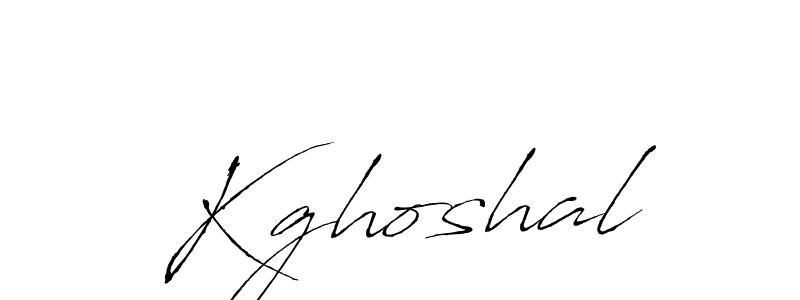 Kghoshal stylish signature style. Best Handwritten Sign (Antro_Vectra) for my name. Handwritten Signature Collection Ideas for my name Kghoshal. Kghoshal signature style 6 images and pictures png