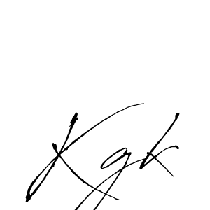 Create a beautiful signature design for name Kgk. With this signature (Antro_Vectra) fonts, you can make a handwritten signature for free. Kgk signature style 6 images and pictures png