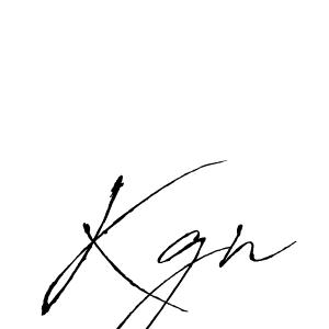 Also we have Kgn name is the best signature style. Create professional handwritten signature collection using Antro_Vectra autograph style. Kgn signature style 6 images and pictures png