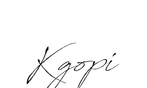 How to make Kgopi signature? Antro_Vectra is a professional autograph style. Create handwritten signature for Kgopi name. Kgopi signature style 6 images and pictures png