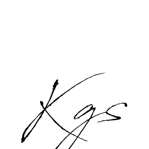 How to make Kgs signature? Antro_Vectra is a professional autograph style. Create handwritten signature for Kgs name. Kgs signature style 6 images and pictures png