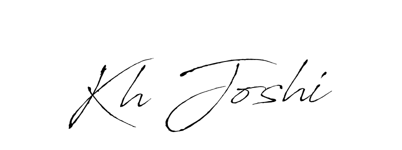 How to make Kh Joshi signature? Antro_Vectra is a professional autograph style. Create handwritten signature for Kh Joshi name. Kh Joshi signature style 6 images and pictures png