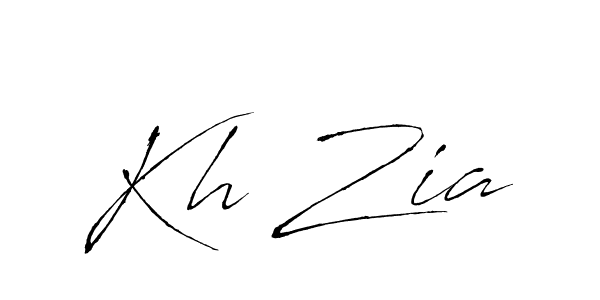 Also we have Kh Zia name is the best signature style. Create professional handwritten signature collection using Antro_Vectra autograph style. Kh Zia signature style 6 images and pictures png