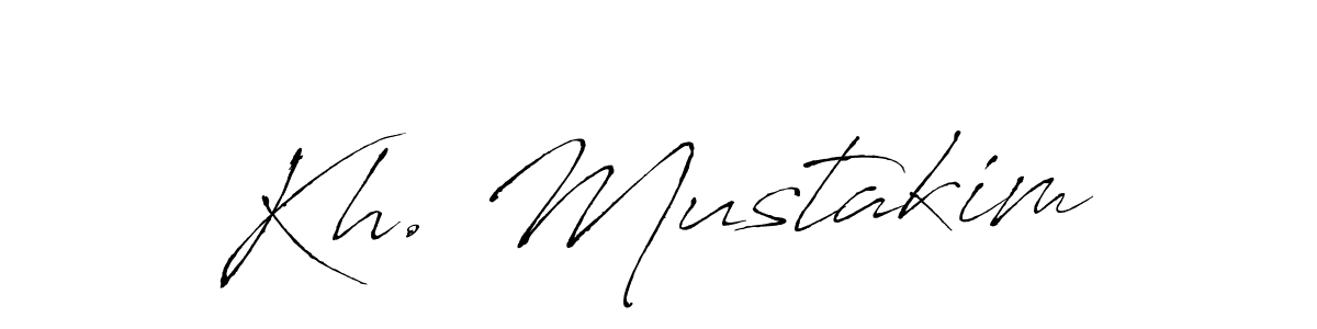 Antro_Vectra is a professional signature style that is perfect for those who want to add a touch of class to their signature. It is also a great choice for those who want to make their signature more unique. Get Kh. Mustakim name to fancy signature for free. Kh. Mustakim signature style 6 images and pictures png