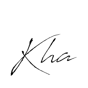 Also we have Kha name is the best signature style. Create professional handwritten signature collection using Antro_Vectra autograph style. Kha signature style 6 images and pictures png