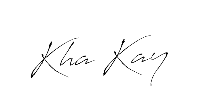 Design your own signature with our free online signature maker. With this signature software, you can create a handwritten (Antro_Vectra) signature for name Kha Kay. Kha Kay signature style 6 images and pictures png