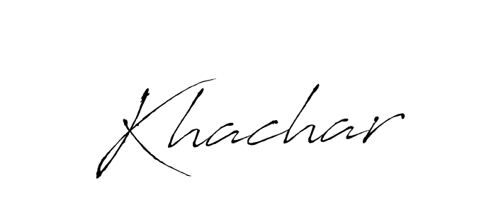 Antro_Vectra is a professional signature style that is perfect for those who want to add a touch of class to their signature. It is also a great choice for those who want to make their signature more unique. Get Khachar name to fancy signature for free. Khachar signature style 6 images and pictures png