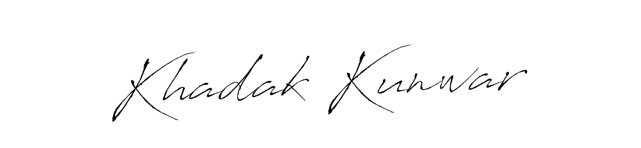 How to Draw Khadak Kunwar signature style? Antro_Vectra is a latest design signature styles for name Khadak Kunwar. Khadak Kunwar signature style 6 images and pictures png