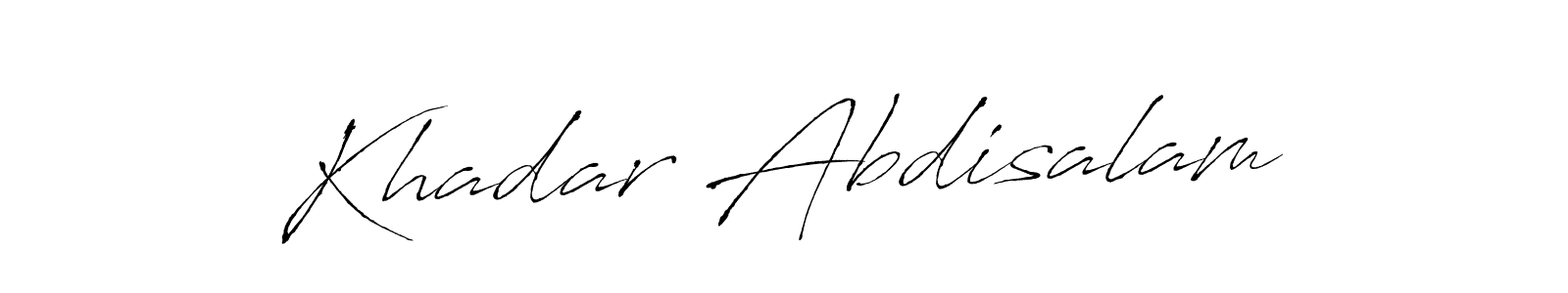 This is the best signature style for the Khadar Abdisalam name. Also you like these signature font (Antro_Vectra). Mix name signature. Khadar Abdisalam signature style 6 images and pictures png