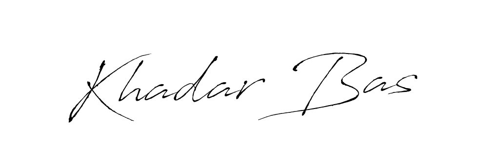 Create a beautiful signature design for name Khadar Bas. With this signature (Antro_Vectra) fonts, you can make a handwritten signature for free. Khadar Bas signature style 6 images and pictures png