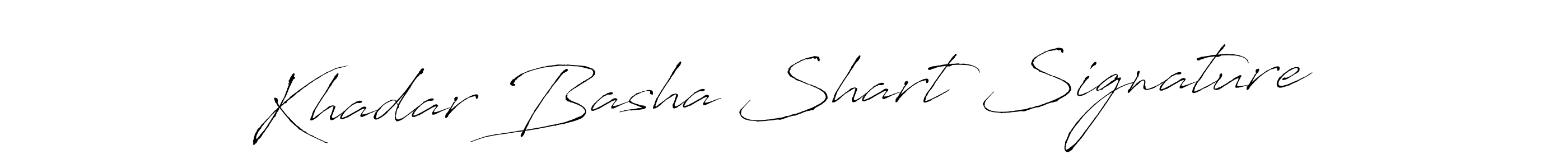 How to make Khadar Basha Shart Signature name signature. Use Antro_Vectra style for creating short signs online. This is the latest handwritten sign. Khadar Basha Shart Signature signature style 6 images and pictures png